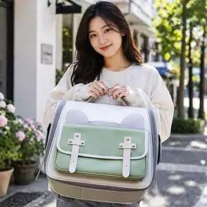 3컬러 반려 고양이 강아지 펫백팩 이동가방 외출가방