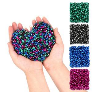 1000pcs 멀티컬러 4 in 1 어른용 자석 볼 책상 장난감, 페라이트 크래그 마그네틱 퍼티 피젯 사무실용 장난감