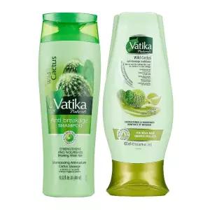 Dabur Vatika Naturals 샴푸 및 컨디셔너 세트 (선인장) - 400 + 400ml