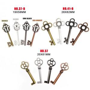 5피스 Steampunk 매력 펜던트 쥬얼리에 대 한 대형 큰 오래 된 찾고 장식 빈티지 키 골동품 황동 청동 실버
