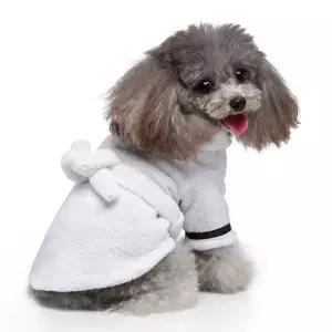 애완 동물 강아지 목욕 가운 개 잠옷 잠자는 옷 부드러운 건조 수건 고양이 액세서리