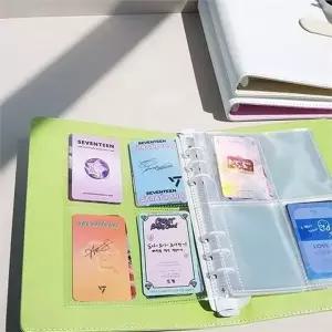 [셀러에이드]포토 카드 바인더 4칸속지20p 스티커 보관 앨범 사진 수집 다이어리