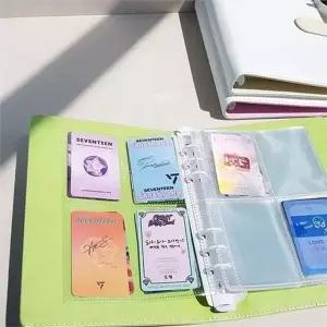 포토 카드 바인더 4칸속지20p 스티커 보관 앨범 사진 수집 다이어리