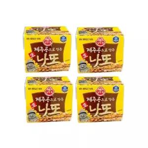 오뚜기 제주콩으로 만든 생낫또 56g 3입 4개