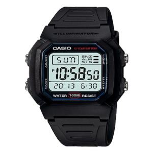 CASIO W800H-1A  군용인기모델 우레탄밴드 듀얼타임
