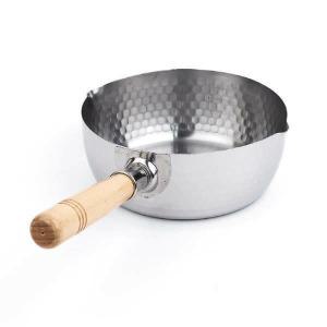 (요시가와) 스텐 유키히라 우드핸들 편수 16cm YH6751