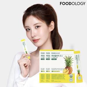 푸드올로지 탄/단/지 3중 분해 파인애플맛 소화효소 파인올로지 3박스 (84포)
