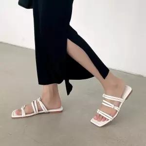 SOVO 리에르 스트랩 플랫 비치 슬리퍼 1cm