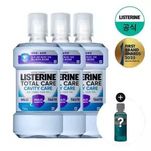 리스테린 토탈케어 캐비티케어 마일드 750ml x3 + 증)캐비티 100ml