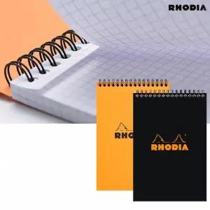 솔로몬샵 로디아 클래식노트 14.8x21cm 80g 80매 벨럼 페이퍼 내지의 상철스프링 A5노트