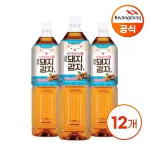 [광동제약]광동 돼지감자차 1.5L X 12병 (무/유라벨 랜덤발송)