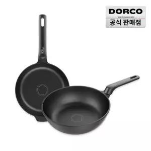 [십일절~25%] 도루코 뉴캐스트 초콜릿 IH 2종세트 (프라이팬 24cm+궁중팬 28cm)