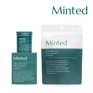 [Minted] 민티드 울트라민트 고체치약 기본형 90정+리필형 180정(4.5개월분)