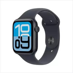애플워치 SE 3 셀룰러 44mm 미드나이트 알루미늄 케이스 미드나이트 스포츠 밴드 (SM) MEPH4KH/A