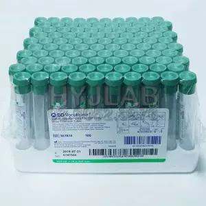베큐테이너 진공채혈튜브 BD367874 10ml Sodium Heparin Green