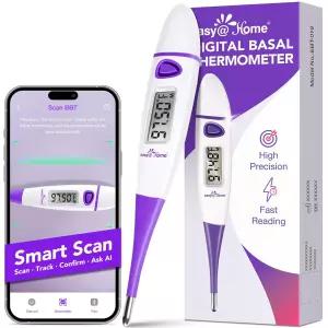 Easy@Home 기초 체온계 메모리 리콜을 통한 생식력 예측을 위한 BBT - Premom 앱을 정확한 디지털 EBT-018