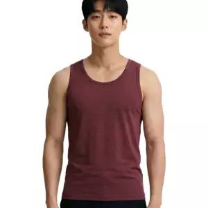 [롯데백화점]보디가드 기능성 인팅 스트라이프 와인 남성 민소매 런닝 BGMRB881