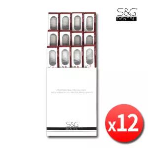 SNG 에스앤지 국산 고급 치과칫솔 x 12개 S&G 덴탈 에스엔지 치과용 이중 슬림모 교정 미세모 교정용