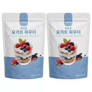메가커피 비코코 요거트파우더 1kg 2개세트