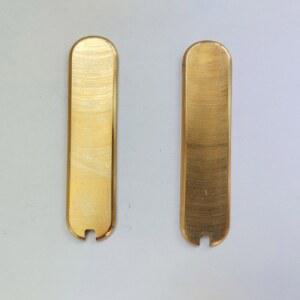 동판 황동 나이프 그립 핸들 스케일 58MM 빅토리녹스 나이프용 VICTORINOX 부품 슬롯 컷아웃 스위스 제작