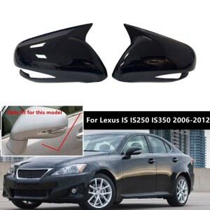 LHD Lexus IS350 IS250 ES350 2008 2012 자동차 스티커 백미러 사이드 미러 커버 윙 캡 외부 도어 후면보기 케이스 트림 ABS