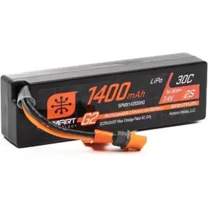 RC카 배터리 충전지 스펙트럼 스마트 1400mAh 2S 7.4V G2 30C 리포 IC2 커넥터 포함 SPMX142S30H2