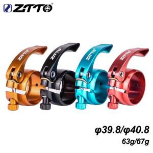 ZTTO MTB 로드 바이크 시트 트 클램프 QR 39 8mm 40 퀵 릴리즈 튜브 클립 알루미늄 합금 BMX 폴딩 파이프