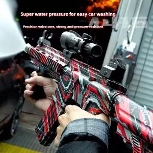 휴대용 무선 고압세차기 고압 세차 스프레이 물총 M416 세척기 AK47 정원 물주기 호스 노즐 스프링클러 도
