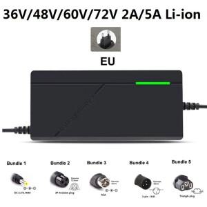36V/48V/60V/72V 5A/2A 충전기 리튬 이온 배터리 자전거 42V/54.6V/67.2V/84V 5A 스쿠터 전자