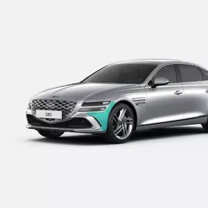 제네시스 G80 페이스리프트 프론트 범퍼 사이드 PPF 보호필름