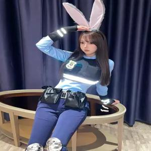 주토피아 주디 코스튬 토끼 코스프레 폴리스 할로윈 의상