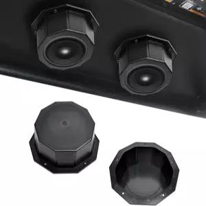 REPRO 2PCS 6.5인치 스피커 박스 포드 인클로저 해상용 앵글 UTV RV 트럭 골프 카트 ATV 도어 9.64인치