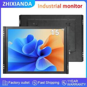 15 인치 모니터 HDMI 1024*768 비율 4:3 Lcd 디스플레이 컴퓨터 Screen12 볼트 VGA/DVI 인터페이스 공급 키