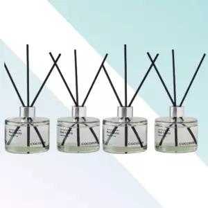 코코도르 시그니처 퓨어코튼향 디퓨저 200ml 4개 실내방향제 인테리어 선물용 화장실 거실 향기소품