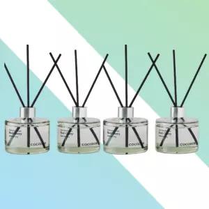 코코도르 시그니처 편백향 디퓨저 200ml 4개 실내방향제 인테리어 선물용 화장실 거실 향기소품