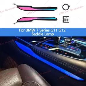 BMW 호환 7 시리즈 G11 G12용 크리스탈 센터 콘솔 새들 라이트 LED 앰비언트 라이팅 11색 자동차 실내등 장
