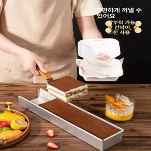 베이킹 티라미수 오븐 케이크 몰드 용기 무스 사각 티라미수틀 푸딩 투명