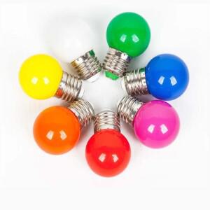 20PCS LED  컬러풀 E27 3W 220V 레드 블루 그린 화이트 옐로우 웜 RGB 전구 에너지 절약 골프 볼 라이트 글