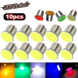 10X 12V 24V 자동차 LED 조명 신호 전구 5 색 1156 Ba15S COB 12SMD P21W 슈퍼 밝은 오토바이 회전 라이트