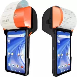 POS PDA 영수증/라벨 프린터 심코드 안드로이드 14 핸드헬드 3GB+32GB(2D 바코드 스캐너 포함) NFC 리더 WiFi/GPS/BT/5G 풀 네트워크 연결 6.5인치
