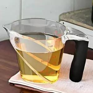 250ml 사선 계량 컵 플라스틱 투명 계량 컵 베이킹 요리 액체계량컵