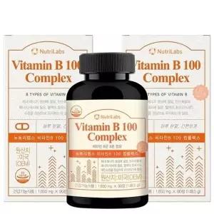 뉴트리랩스 비타민B 100 컴플렉스 활력 에너지 피로 관리 1650mg 90정 X 2개