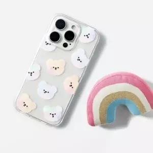 (선택 투명)17 프로맥스(iPhone17 ProMax) 레인보우 곰 패턴 투명 케이스
