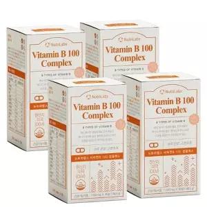 뉴트리랩스 비타민B 100 컴플렉스 활력 에너지 피로 관리 1650mg 90정 X 4개