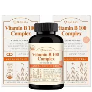 뉴트리랩스 비타민B 100 컴플렉스 활력 에너지 피로 관리 1650mg 90정 X 2개