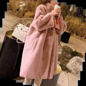 겨울코트 여자 롱코트 페이크퍼 코트 루즈핏 데일리 스타일