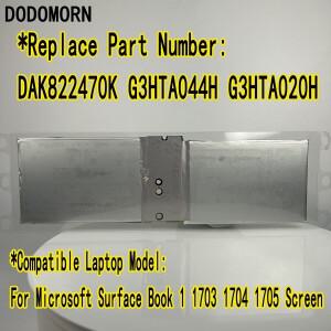 DODOMORN- DAK822470K 태블릿 배터리 Microsoft Surface Book 1 1703 스크린 G3HTA044H 용