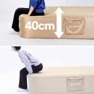 캠핑 에어매트 간편설치 40cm 더블 2인용 자충베드 메트리스 텐트바닥