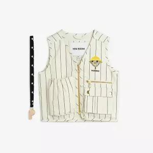 [MINI RODINI] 미니로디니 키즈 베스트 Owl emb utility vest 2421011011