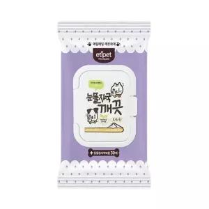 눈물자국 강아지 물티슈 30매 1P 눈곱 눈꼽 애견 애견바디티슈